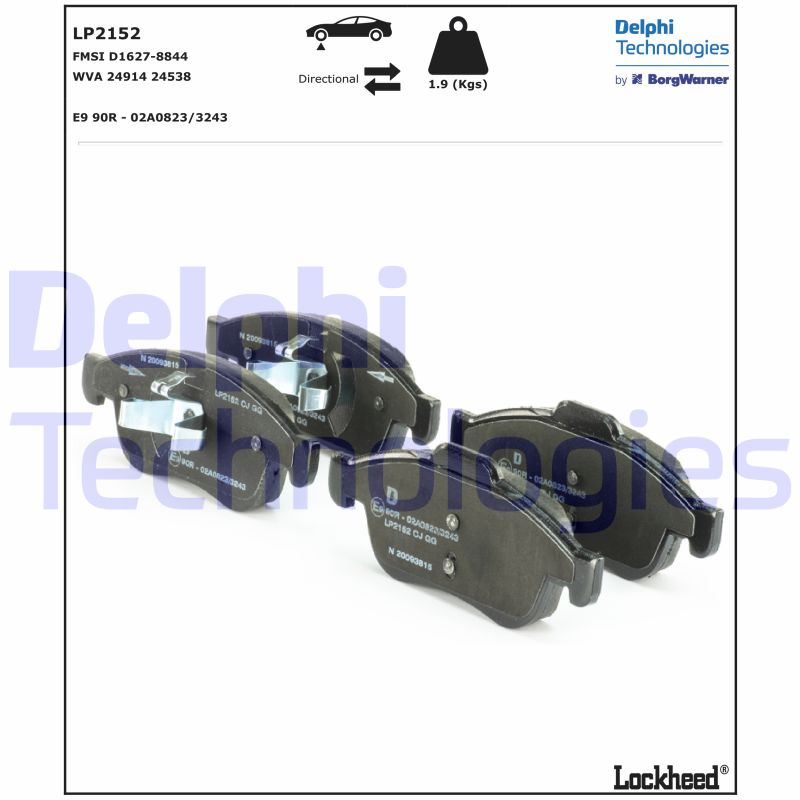 DELPHI LP2152 set placute...